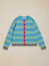 Load image into Gallery viewer, WHITE STUFF<BR>
Sansa Stripe Knit<BR>
Blue<BR>