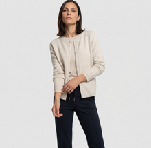 Load image into Gallery viewer, OLSEN<BR>
Henry Button Front Cardigan<BR>
Almond<BR>