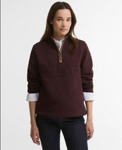 Load image into Gallery viewer, BARBOUR<BR>
Cynthia Quarter Zip Jumper<BR>
Fig<BR>