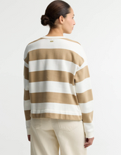 Load image into Gallery viewer, BARBOUR<BR>
Eva Striped Sweatshirt<BR>
Cloud<BR>