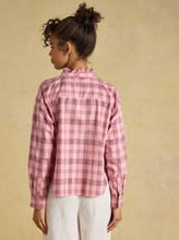 Load image into Gallery viewer, JOULES<BR>
Frilled Check Shirt<BR>
Pink<BR>