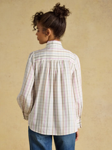 Load image into Gallery viewer, JOULES<BR>
Tabby Cream Tattersall Check Blouse<BR>
Cream<BR>