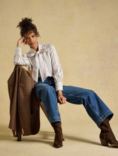 Load image into Gallery viewer, JOULES<BR>
Tabby Cream Tattersall Check Blouse<BR>
Cream<BR>