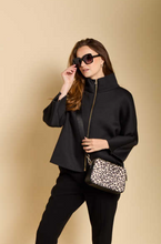 Load image into Gallery viewer, ALICE WHEELER<BR>
Dual Double Zip Crossbody Bag<BR>
Leopard<BR>