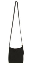 Load image into Gallery viewer, ALICE WHEELER<BR>
Kesington Suede Mini Hobo Bag<BR>
Black<BR>