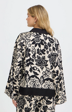 Load image into Gallery viewer, FRANSA<BR>
Lotti Blouse<BR>
Black/Cream<BR>