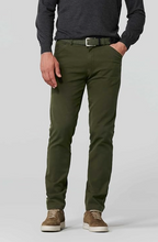 Load image into Gallery viewer, MEYER<BR>
Oslo Chicago Men's Cotton Trousers<BR>
Olive<BR>