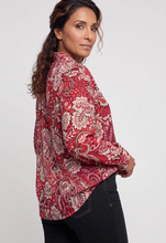 Load image into Gallery viewer, OLSEN<Br>
Paisley Blouse<BR>
Red<BR>