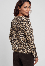 Load image into Gallery viewer, OLSEN<BR>
Leopard T Shirt<BR>
Brown<BR>