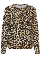 Load image into Gallery viewer, OLSEN<BR>
Leopard T Shirt<BR>
Brown<BR>