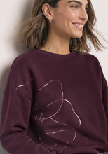 Load image into Gallery viewer, STREET ONE<BR>
Lose Fit Sweatshirt<BR>
Burgandy<BR>