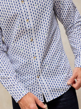 Load image into Gallery viewer, WHITE STUFF<BR>
Bruton Slim Oxford Shirt<BR>
White Print<BR>