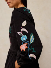 Load image into Gallery viewer, WHITE STUFF<BR>
Wren Embroider Dress<BR>
Black<BR>