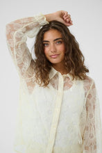 Load image into Gallery viewer, CULTURE <BR>
Umera Blouse <BR>
Lemon Meringue <BR>