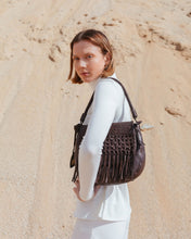 Load image into Gallery viewer, BIBA <BR>
Leather shoulder bag, Varney <BR>
Brown <BR>