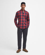 Load image into Gallery viewer, BARBOUR <BR>Men's Wetherham Tartan long Sleeved Shirt <BR>Midnight, Red, Tartan, River<BR>