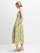 Load image into Gallery viewer, FRENCH CONNECTION <BR>
Barletta Ruched Midi Dress <BR>
Citrus <BR>