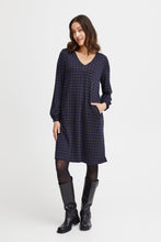Load image into Gallery viewer, FRANSA<BR>
Blenda Dress<BR>
Navy/Green<BR>