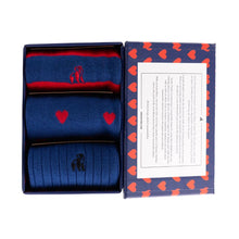 Load image into Gallery viewer, SWOLE PANDA <BR>
Men's 3 pack bamboo socks<BR>
Love Heart