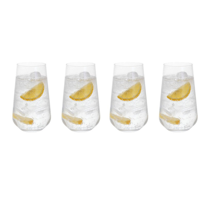 DARTINGTON CRYSTAL <BR>
Cheers Hiball set of 4 Glasses <BR>