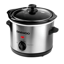 Load image into Gallery viewer, DAEWOO <BR>
1.5L Slow Cooker <BR>
Stainless Steel <BR>