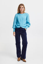 Load image into Gallery viewer, FRANSA<BR>
Elena Knit Jumper<BR>
Turquoise<BR>