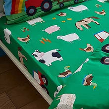 Load image into Gallery viewer, CATHERINE LANSFIELD <BR>
Farmyeard Fitted Sheets <BR>
Green <BR>