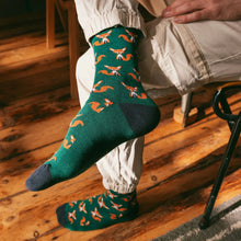 Load image into Gallery viewer, SWOLE PANDA <BR>
Mr. Fox Socks<BR>
Available in Green Colour