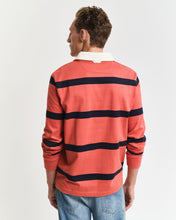 Load image into Gallery viewer, GANT <BR>
Yarn-Dyed Striped Heavy Rugger <BR>
Brick & Black stripe <BR>