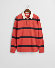Load image into Gallery viewer, GANT <BR>
Yarn-Dyed Striped Heavy Rugger <BR>
Brick & Black stripe <BR>