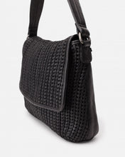 Load image into Gallery viewer, BIBA <BR>
Moab, Leather shoulder bag <BR>
Black <BR>