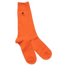 Load image into Gallery viewer, SWOLE PANDA <br>
Mens bamboo sock<br>
Tangerine<br>
UK 7-11