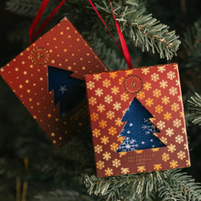 Load image into Gallery viewer, SWOLE PANDA <BR>
Men's Snowflake Bamboo Socks <BR>
Navy <BR>