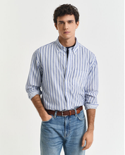 Load image into Gallery viewer, GANT<BR>
Classic Poplin Stripe Shirt<BR>
Sky blue or Red stripe <BR>