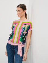 Load image into Gallery viewer, GERRY WEBER <BR>
Top with tie Detail <BR>
Pink <BR>