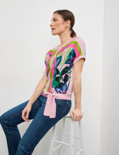 Load image into Gallery viewer, GERRY WEBER <BR>
Top with tie Detail <BR>
Pink <BR>