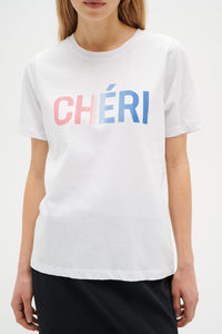 INWEAR <BR>
Zaki Cheri T-Shirt <BR>
White <BR>