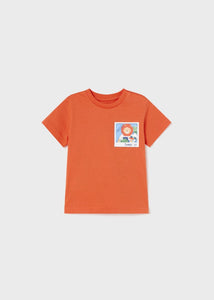 MAYORAL <BR>
Sustainable cotton print T-shirt baby <BR>
Orange <BR>