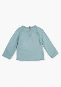 LOSAN <BR>
Baby Unicorm knited sweater <BR>
Jade <BR>