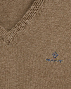 GANT <BR>
Classic Cotton V-Neck Sweater <BR>