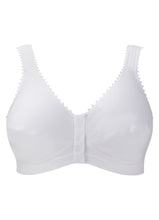 Load image into Gallery viewer, ROYCE <BR>
Comfibra Front Opening Bra <BR>
White <BR>