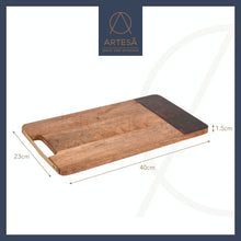 Load image into Gallery viewer, ARTESA <BR>
Rectangular Serving Board <BR>
Tortoise Shell Resin Edge <BR>