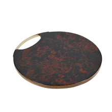 Load image into Gallery viewer, Artesa <BR>
Round Serving Board with Tortoise Shell Resin Finish <BR>
Tortoise Shell <BR>