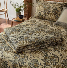 Load image into Gallery viewer, WILLIAM MORRIS <BR>
Artichoke Duvet Cover Set <BR>
Charcoal <BR>