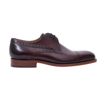 Load image into Gallery viewer, BARKER <BR>
Wye - Hand Brushed Leather Lace Shoe <BR>
Burgundy <BR>