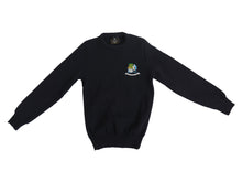 Load image into Gallery viewer, ATHLONE COMMUNITY COLLEGE &lt;BR&gt;
Girl&#39;s Crested Round Neck Acrylic Jumper &lt;BR&gt;
Navy &lt;BR&gt;
