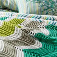 Load image into Gallery viewer, HELENA SPRINGFIELD &lt;BR&gt;
Amalfi Knitted Throw &lt;BR&gt;
Green &lt;BR&gt;
