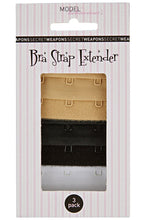 Load image into Gallery viewer, SECRET WEAPONS <BR>
Bra Strap Extensions - 3 Hook <BR>
Assorted Pack<BR>