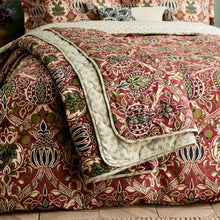 Load image into Gallery viewer, WILLIAM MORRIS <BR>
Granada Duvet Covet set <BR>
Red & Indigo <BR>