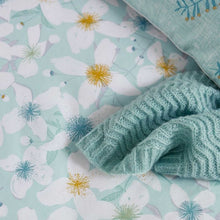 Load image into Gallery viewer, KATIE PIPER <BR>
Restore Petal <BR>
Aqua <BR>
Duvet COver Sets & Throw <BR>